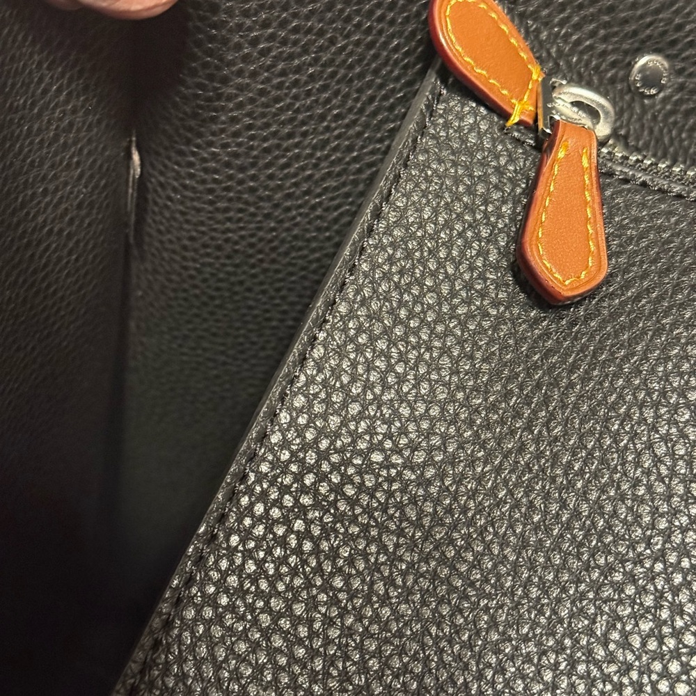 Coach Relay Brown Leather Tote Bag - Picture 7 of 8